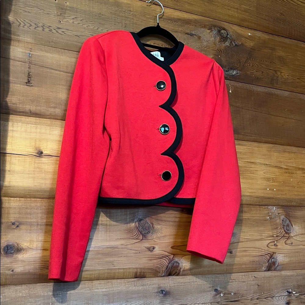 Leslie Fay Size 6 Mid Waist Blazer Jacket